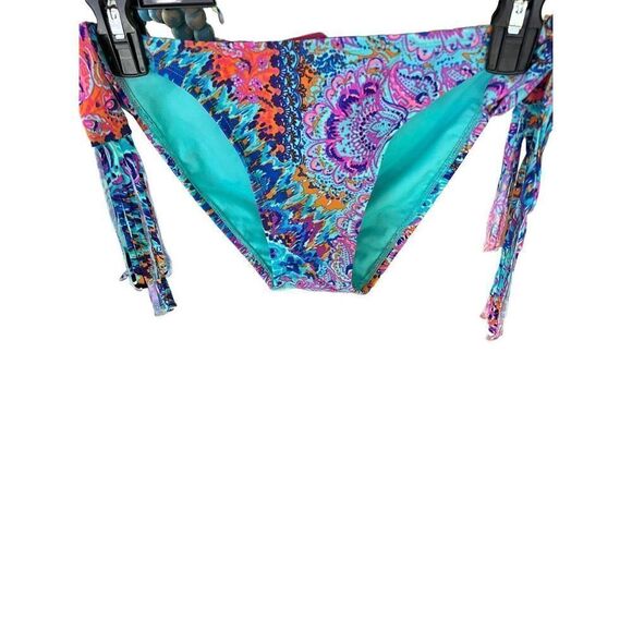 Xhilaration women’s Bikini Swimsuit Bottoms Tassels on both sides SZ M NWT - Picture 2 of 5